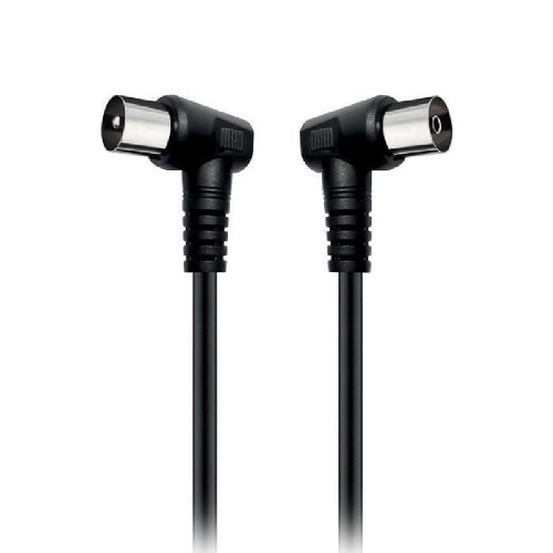 TV ANTENNAS CABLE  AC90-1.5B RF MALE - FEMALE BLACK 1,5m